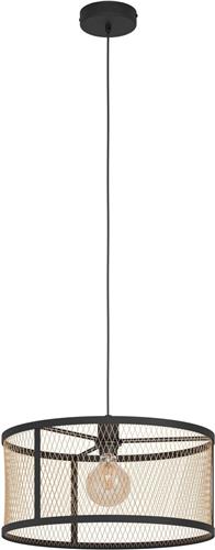 EGLO Dellow hanglamp - E27 - Ø 32 cm - Zwart/Goud