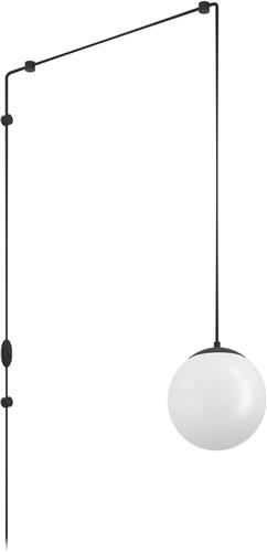 EGLO Rondo 3 Hanglamp - E27 - Staal;Glas;Kunststof - Zwart;Wit