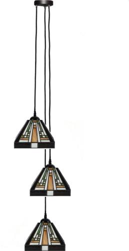 Art Deco Trade - Tiffany Kroonluchter Rising Sun small 3