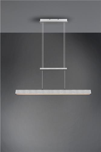 LED Hanglamp - Torna Parola Up and Down - 31W - Warm Wit 3000K - Dimbaar - Rechthoek - Mat Grijs - Aluminium