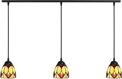 Art Deco Trade - 3 x Tiffany Parabola Small aan plafondbalk