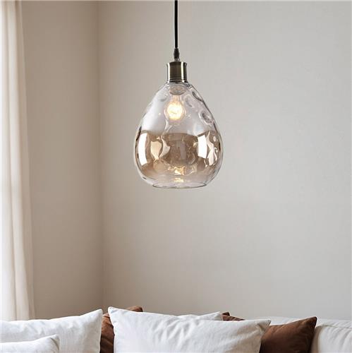 1-lichts hanglamp Verona - cognac