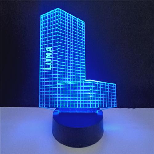 3D LED Lamp - Letter Met Naam - Luna