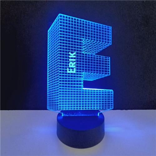 3D LED Lamp - Letter Met Naam - Erik