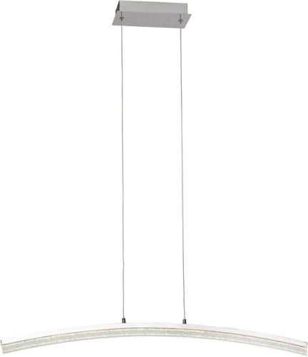 BRILLIANT lamp Sprankelende LED hanglamp chroom | 1x 21W LED geïntegreerd, (1680lm, 3000K) | Schaal A ++ tot E | Dimbaar in 3 stappen via wandschakelaar