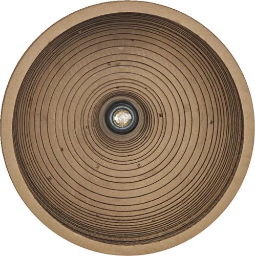 LEDVANCE plafondlamp Decor Cardboard Hat bruin van golfkarton, lichtgewicht, E27, 360 mm diameter, lampenkap van gerecycled materiaal, duurzaam dankzij vervangbare lichtbron, eenvoudig te installeren