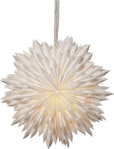 Star Trading papieren ster Wolk, wit, gerecycled materiaal, sneeuwvlok, kerstdecoratie, 60 cm
