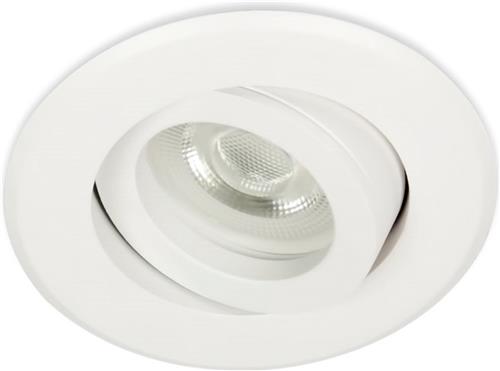 LED Midi inbouwspot Dexter -Rond Wit -Warm Wit -Dimbaar -3.6W -Star Trading LED