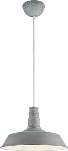 LED Hanglamp - Hangverlichting - Torna Wulo - E27 Fitting - Rond - Beton - Aluminium