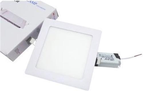 Inbouwspot LED Paneel Extra Plat Vierkant 12W WIT - Warm wit licht - Overig - Wit - Wit Chaud 2300K - 3500K - SILUMEN