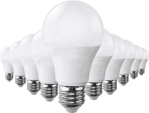 E27 LED-lamp 9W 220V A60 180 ° (10 stuks) - Warm wit licht - Overig - Pack de 10 - Wit Chaud 2300K - 3500K - SILUMEN