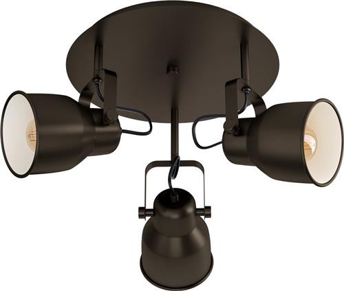 EGLO Mitchley Spot - E27 - Ø 50 cm - Zwart/Crème