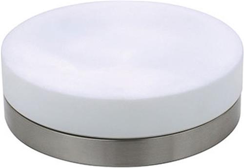 LED Plafondlamp - Opbouw Rond - E27 - Mat Chroom Aluminium - Ø285mm