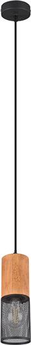 LED Hanglamp - Torna Yosh - E27 Fitting - 1-lichts - Rond - Mat Zwart - Aluminium