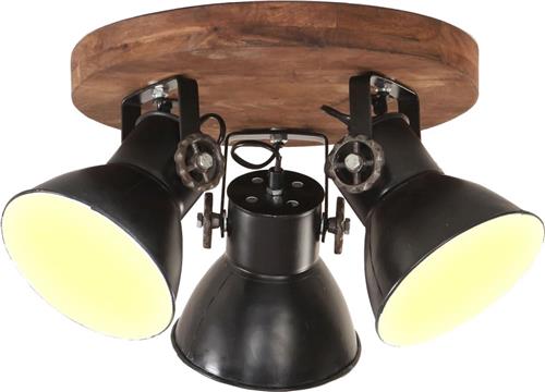 vidaXL Plafondlamp industrieel 25 W E27 42x27 cm zwart