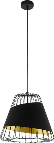 EGLO Austell Hanglamp - E27 - Ø 36 cm - Zwart/Goud