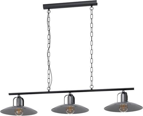 EGLO Kenilworth Hanglamp - 3 lichts - E27 - Zwart