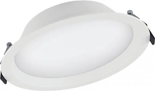 Ledvance LED Downlight Alu DN200 25W 2250lm 100D - 830 Warm Wit | 215mm - IP44 - Dali Dimbaar.