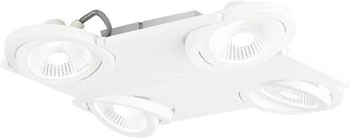 EGLO design Brea - Spot - 4 Lichts - Wit, Helder