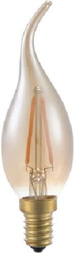 SPL LED Filament Kaars-Tip (goud) - 2W / DIMBAAR 2200K