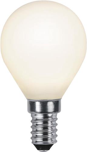 Star Trading LED gloeilamp Opaque Filament, E14, 450lm, 5W, Dimbaar, Warm wit, 7,8 cm