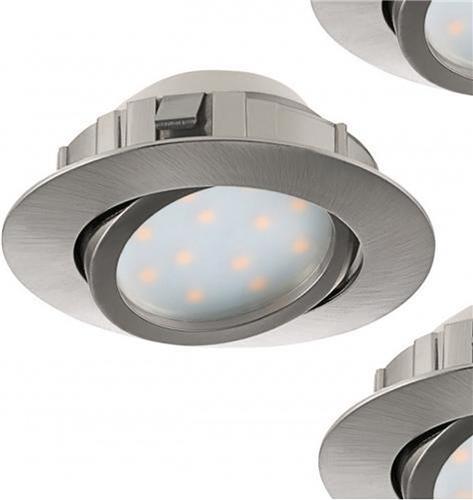 EGLO Pineda - Inbouwarmatuur - 3 Lichts - Nikkel-Mat