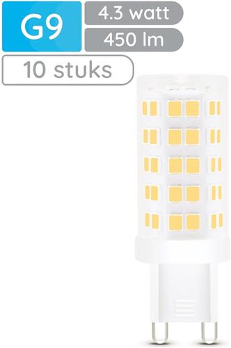 Modee LED Lamp G9 - 4.3W 4000K 450 LM 230V - LED Lamp insteek - Wit Licht - 10 stuks