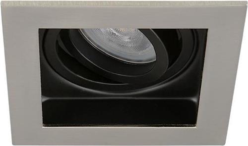 LED inbouwspot Xabat -Verdiept RVS Look -Sceneswitch -Dimbaar -5W -Philips LED