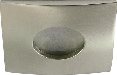 IP44 LED inbouwspot - Marta -Vierkant RVS Look -Koel Wit -Dimbaar 3.5W -Philips