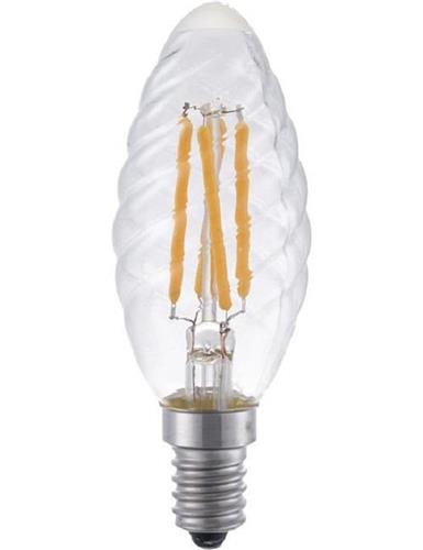 SPL LED Filament Kaars (gedraaid) - 4W / DIMBAAR Lichtkleur 2200K