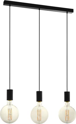 EGLO Pozueta Hanglamp - E27(excl.) - 84 cm - Metaal - Zwart