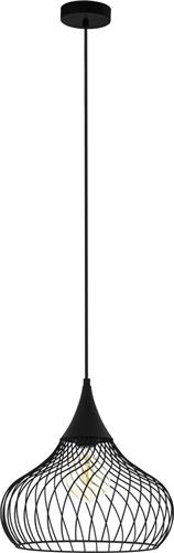 EGLO Staverton - Hanglamp - E27 - Ø 36,5 cm - Zwart