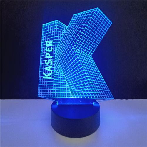 3D LED Lamp - Letter Met Naam - Kasper