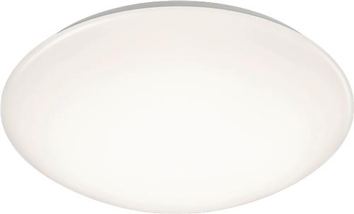 LED Plafondlamp - Badkamerlamp - Trion Paula - 15W - Spatwaterdicht IP44 - Warm Wit 3000K - Rond - Mat Wit - Kunststof