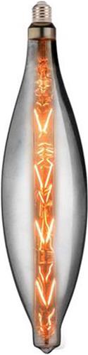 LED Lamp - Design - Elipo XL - E27 Fitting - Titanium - 8W - Warm Wit 2400K