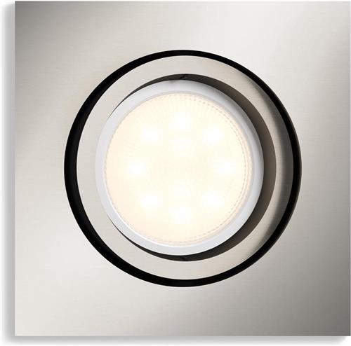 Philips Shellbark - Inbouwspot - 1 Lichtpunt - mat chroom - 1 x 500lm