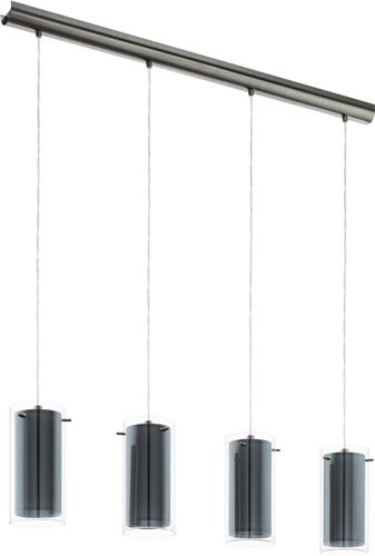 EGLO Pinto Textil Hanglamp - E27 - 94,5 cm - Grijs