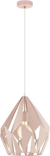 EGLO Carlton-p - hanglamp - 1-lichts - Ø31 cm - E27 - abrikooskleur