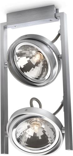 Philips myLiving Fast - Spotlamp - 2 spots - Aluminium
