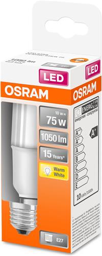 OSRAM 4058075428461 LED-lamp Energielabel E (A - G) E27 Ballon 9 W = 75 W Warmwit (Ø x l) 36 mm x 116 mm 1 stuk(s)