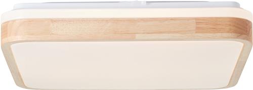 Plafondlamp Tumeo 39 x 39cm wit met hout - G99791/75