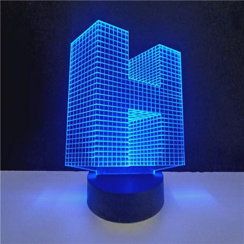 3D LED Lamp - Letter - H