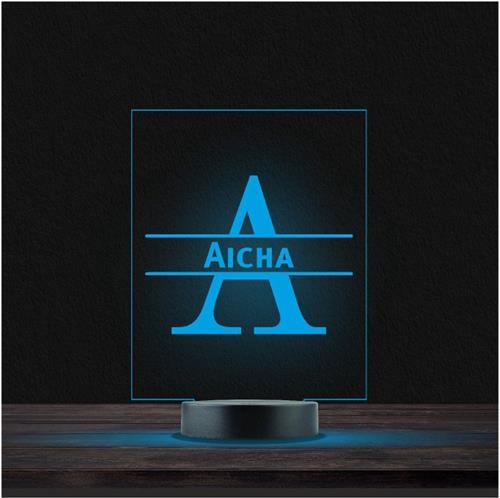 Led Lamp Met Naam - RGB 7 Kleuren - Aicha