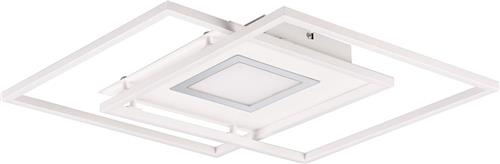 LED Plafondlamp - Plafondverlichting - Trion Avia - 36W - Aanpasbare Kleur - Afstandsbediening - Dimbaar - Mat Wit - Aluminium