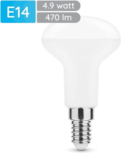 Modee E14 LED Lamp 4.9W - 470lm - 2700K - Warm Wit - LED Spot R50 - Vervangt 40W Halogeen Gloeilamp