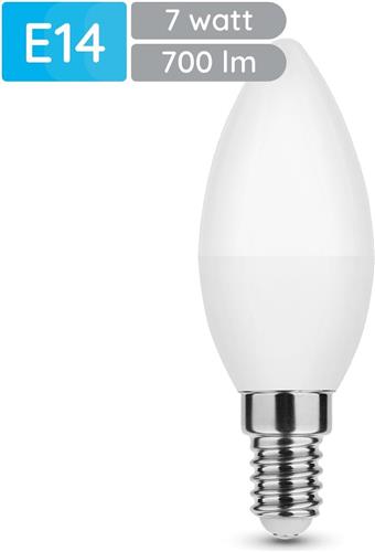 Modee E14 LED Lamp 7W - 700lm - 6000K - Daglicht Wit - LED Kaarslamp B35 - Vervangt 54W Halogeen Gloeilamp