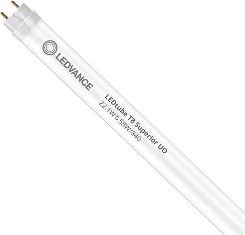Voordeelpak 10x Ledvance LED Buis T8 Superior (EM/Mains) Ultra Output 22.1W 4100lm - 840 Koel Wit | 150cm - Vervangt 58W
