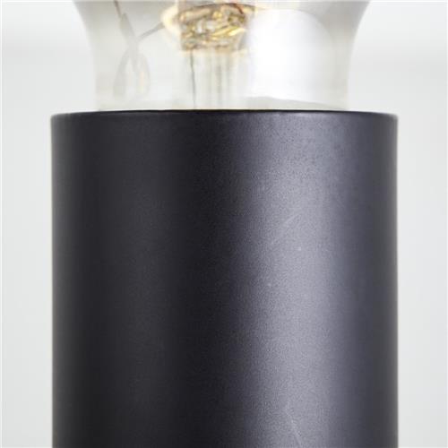 Brilliant lamp Tiffany spotlight buis 4-lamps zwart mat zwart 4x A60, E27, 28 W