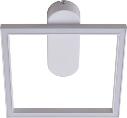 Lindby - LED plafondlamp - 1licht - Aluminium, kunststof, ijzer - H: 6 cm - wit - Inclusief lichtbron