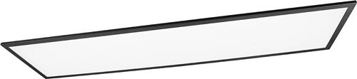 LED Plafondlamp - Plafondverlichting - Torna Tirus XL - 34W - Aanpasbare Kleur - Afstandsbediening - Dimbaar - Rechthoek - Mat Zwart - Aluminium